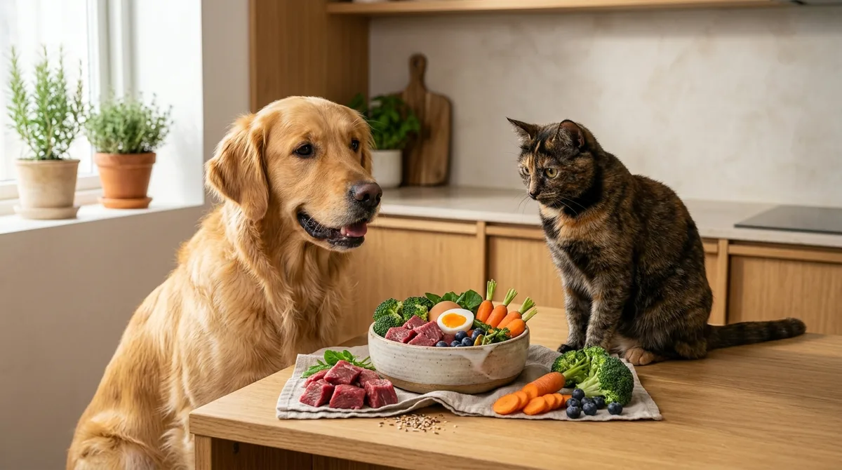 Alimentation naturelle et bio pour chiens et chats : guide complet